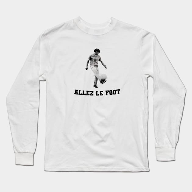 ALLEZ LE FOOT ! GO SOCCER Long Sleeve T-Shirt by Mr Youpla